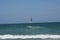 Kitesurfer leaping over waves off Wrightsville Beach