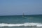 Kitesurfer leaping over waves off Wrightsville Beach