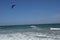 Kitesurfer leaping over waves off Wrightsville Beach
