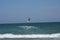 Kitesurfer leaping over waves off Wrightsville Beach