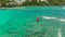 Kitesurfers on Bulabog beach, Boracay island, Philippines