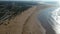 Kitesurfing at the Beach in Essaouira near Marrakesh in Morocco by Drone from above