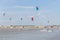 Kitesurfing at Cassino beach