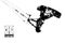Kitesurfing and kiteboarding. Silhouette of a kitesurfer. Man in a jump performs a trick. Big air competition. Vector