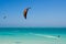 Kitesurfing in the lagoon