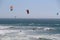 Kitesurfing on the Pacific coast of the USA