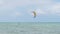 Kitesurfing on the Tropical Beach in Turquoise Sea Water, Paje, Zanzibar