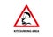Kitesurfing warning sign