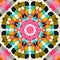 Kitsch pattern geometric retro design in seamless background. Trendy modern boho geo in vibrant colorful graphic