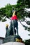 Kitsune or Fox statue for people visit and pray at Fushimi Inari taisha shrine