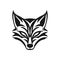 Kitsune Logo of Fox face clipart