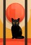 Kitten pet cute fur illustration domestic cartoon cats black feline mammal animals