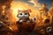 Kittens that become a time machine, imaginative journeys, historical eras and futuristic worlds