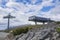 Kittila, Lapland, Finland: July 2 2020: View of the ski lift on the top of Levitunturi