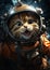 Kitty Cat Kitten Space Suit Surprised Look Promotion Cute Little