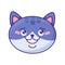 Kitty happiness positive emoji smiling vector