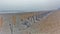 Kitty Hawk Beach Barrier Fence in Fog