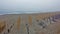 Kitty Hawk Beach Barrier Fence in Fog