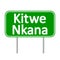 Kitwe Nkana road sign.