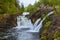 Kivach waterfall in Karelia Russia