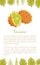 Kiwano Exotic Juicy Fruit Vector Poster Text Leaf