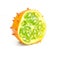 Kiwano fruite isolated