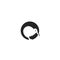 Kiwi circle set black color outline line set silhouette logo icon designs vector