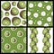 Kiwi Fruit Seamless Patterns Set