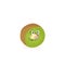 Kiwi fruit smiles. Cute cartoon emoticons. Emoji icons