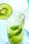 Kiwi mojito drink, cocktail