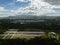 Kiwi Orchards in the Bay of Plenty in New Zealand. Aerial view