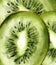 Kiwi pattern close up Vector watercolor. Summer fresh texture backgrounds