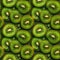 Kiwi seamless pattern background. Realistic photographic style.