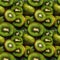 Kiwi seamless pattern background. Realistic photographic style.