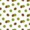 Kiwi seamless pattern, Fruity repeat pattern on transparent background