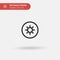 Kiwi Simple vector icon. Illustration symbol design template for web mobile UI element. Perfect color modern pictogram on editable