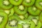 Kiwi texture green background