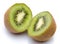 Kiwifruit cut in half