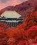 Kiyomizu-dera Temple Sunset Autumn Red Leaves V