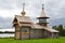 Kizhi, Karelia, Russia. The chapel of the Archangel Michael on the bank of Onega lake