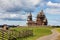 Kizhi Pogost historical wooden churches at Onega lake Karelia Russia