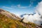 Kjerag mountain, popular trekking route in Norway