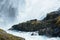 The Kjosfoss waterfall along the Flamsbana to Myrdal railway track in Norway.