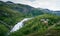 Kjosfossen waterfall valley landscape