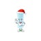 Klebsiella pneumoniae Santa cartoon design concept with ok finger