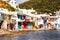KLIMA, Greece. Klima fishermen village on Milos Island - most colorful fishing village, with colorful doors