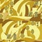 Klimt inspired geometrical seamless pattern