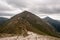 Klin and Bystra peak on the background in Western Tatras mountains in Slovakia