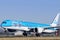 KLM 100 livery landing on airport, Amsterdam, Europe, Dreamliner 787-10
