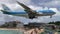 KLM 747 Jumbo Jet Landing Approach at Princess Juliana Airport on Sint Maarten